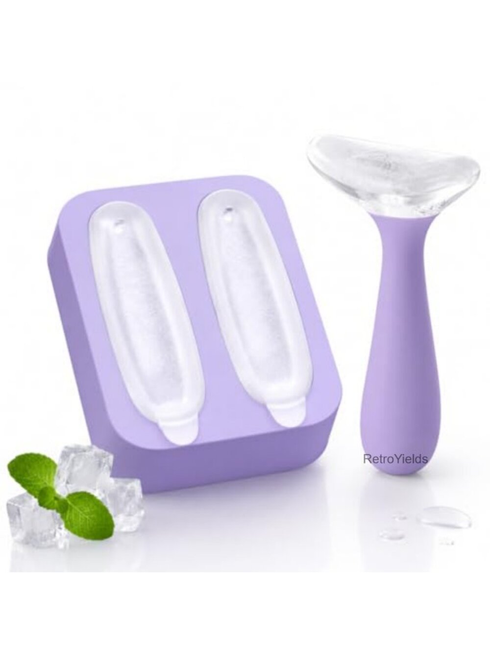 Silicone Face Ice Roller Cooling Massager for Puffiness and Pores